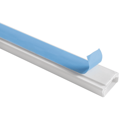 CANALETA BLANCA ECONOMICA 20X10MM C/ADHESIVO