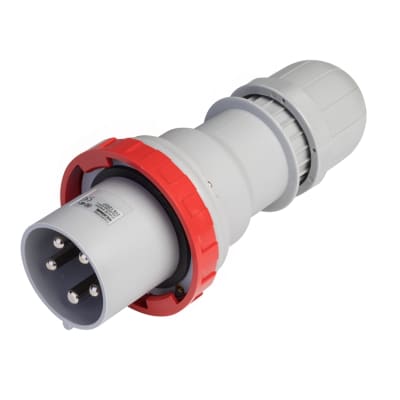 ENCHUFE IND. MACHO SCAME VOLANTE 4P+T 63A IP67