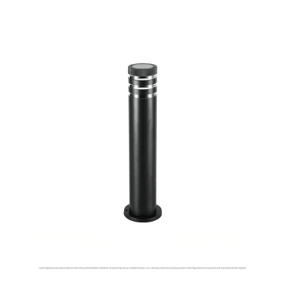 FAROL POSTE VIDRIO NEGRO E27 60CM1