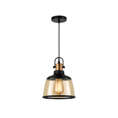 LAMPARA COLGANTE BRONCE NEGRO E271