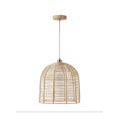 LAMPARA COLGANTE FIBRA NATURAL E271