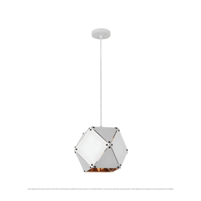 LAMPARA COLGANTE VILAS BLANCO MATE E27