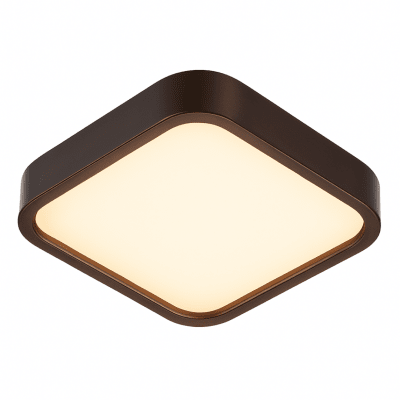 LED CUADRADO SOBREPUESTO C/CONTROL MADERA OSCURA 48W1