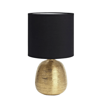 LAMP. MESA OSCAR DORADO/NEGRO 1L E27 60W S/A1