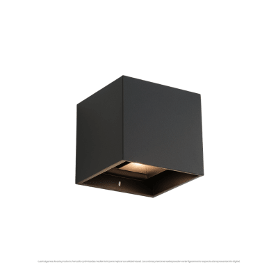 APLIQUE CUBE BIDIRECCIONAL 10W IP65 L/C NEGRO2