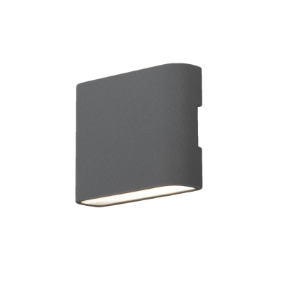 APLIQUE LED ALUMINIO GRIS 2X6W 3000K IP54