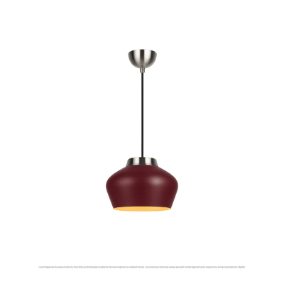 LAMPARA COLGANTE KOM  E27 40W 31CM BURDEO1