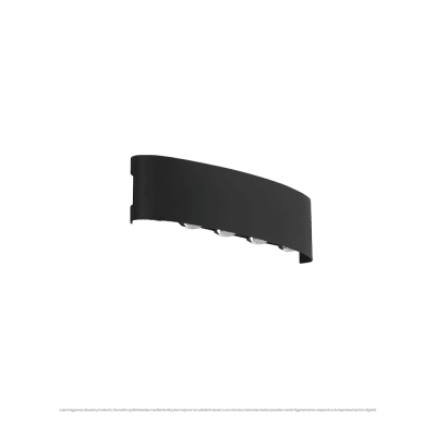 APLIQUE LED NEGRO 10W 3000K IP54