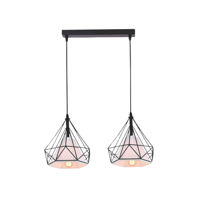 LAMPARA COLGANTE STAVROS NEGRO 2XE271