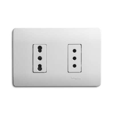 ENCHUFE DOBLE 10+10/16 BLANCO GENESIS SCH