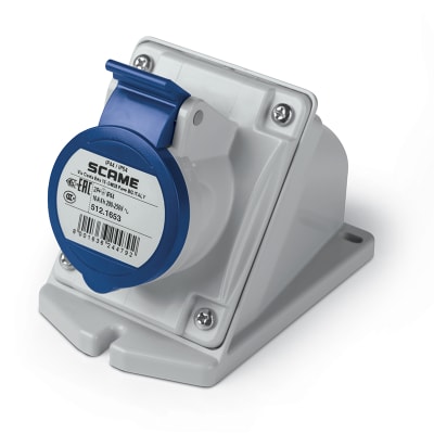 ENCHUFE IND. HEMBRA SCAME S/P 2P+T 16A IP44