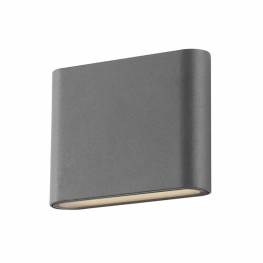 APLIQUE LED PLANO GRIS 2X5W IP54 L/C