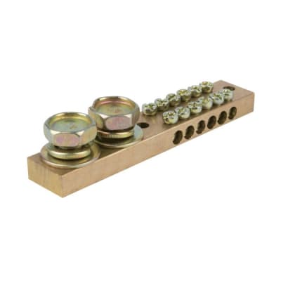 BARRA TERMINAL BRONCE 6X2