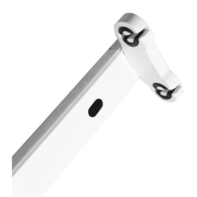 CANOA DOBLE P/TUBO LED 2X18W1