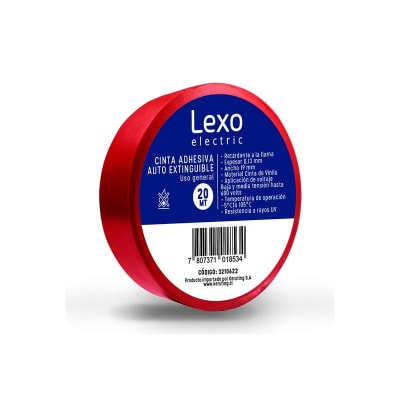 CINTA AISLANTE LEXO ROJA 20M1