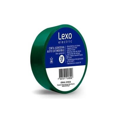 CINTA AISLANTE LEXO VERDE 20M