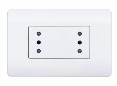 ENCHUFE DUPLEX BLANCO GENESIS SCH1