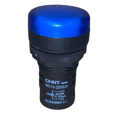 LUZ PILOTO IP65 22MM 220VAC AZUL C/LED CHINT