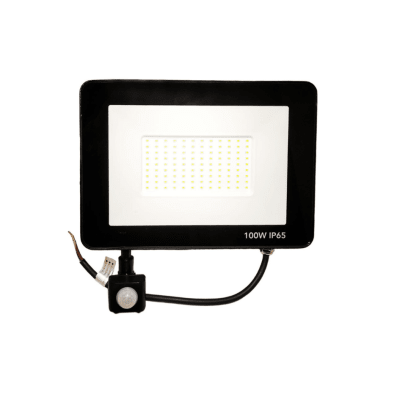 PROYECTOR LED C/SENSOR 100W IP65 LUZ BLANCA FRIA