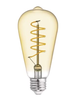 AMPOLLETA LED FILAMENTO ST64 5W E27 L/C (2700 A 3500K)