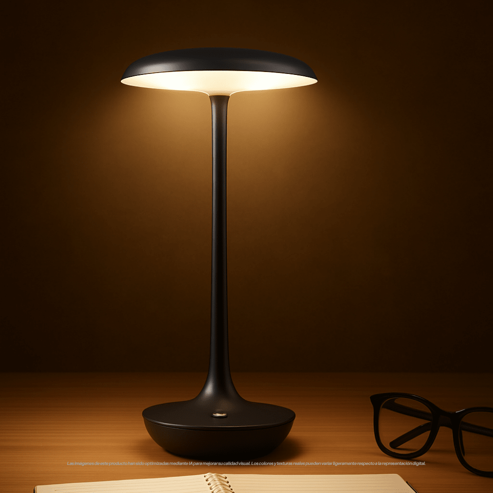 LAMP. MESA LED LUBA CCT DIM RECARGABLE 250LM NEGRO2