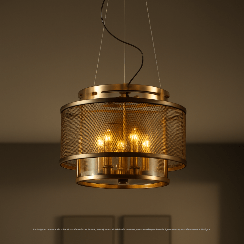 LAMPARA COLGANTE COSIO CAFÉ 6XE142