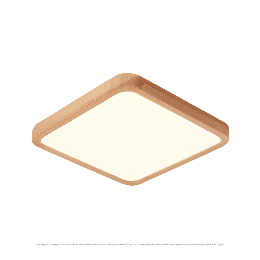 LED CUADRADO SOBREPUESTO C/CONTROL MADERA 48W 0