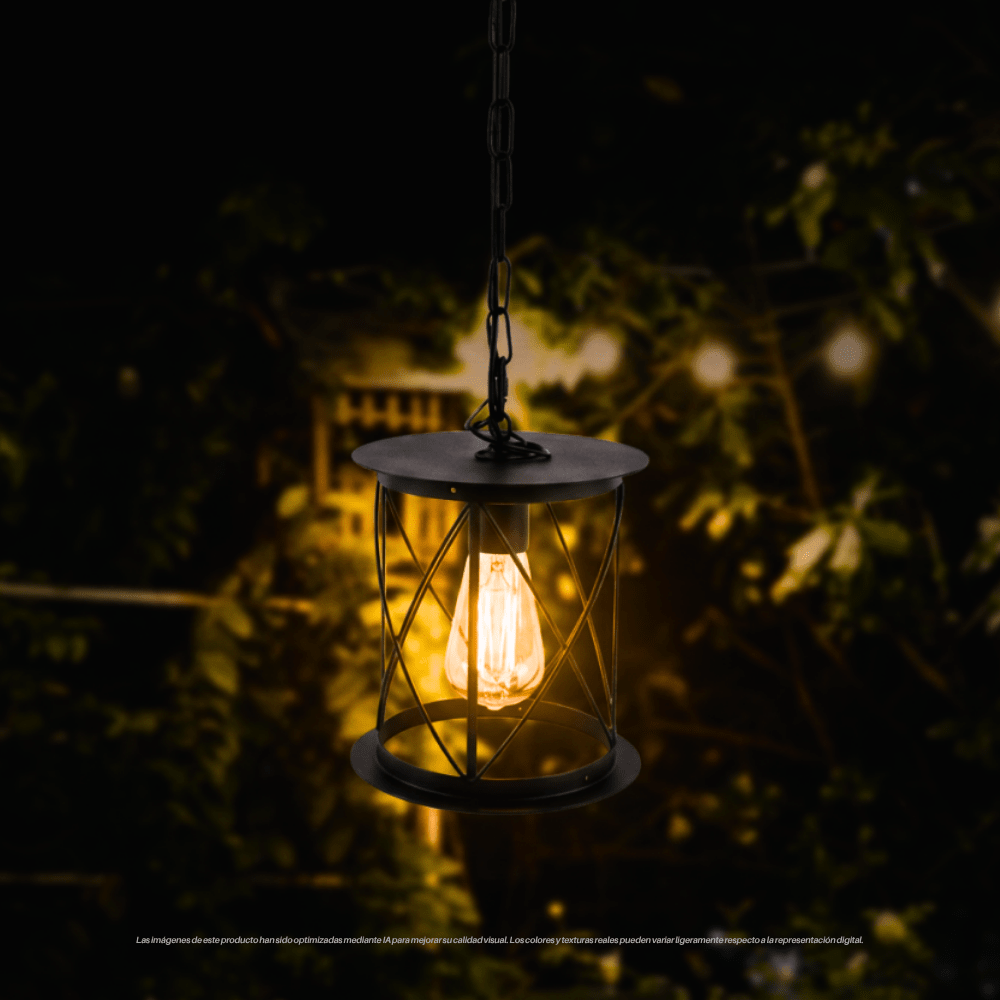 LAMPARA COLGANTE RUSTICA IP54 1XE272