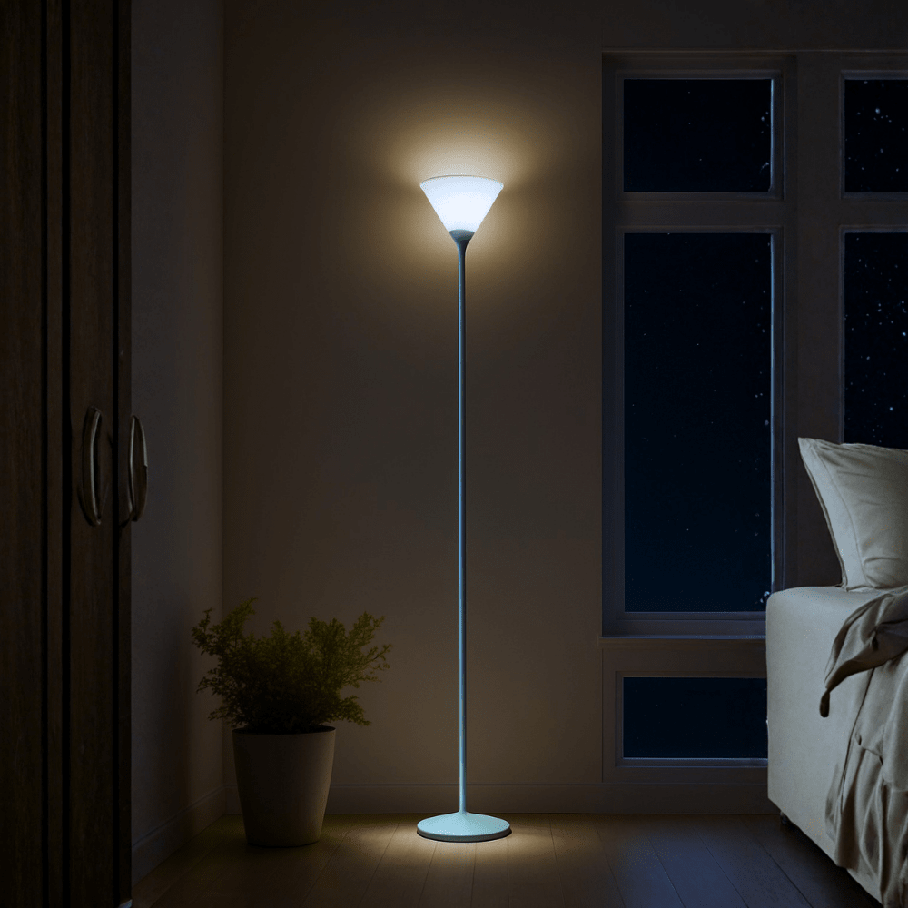 LAMP.  PIE ANTORCHA E27 MAX 60W VERDE/BLANCO S/A2