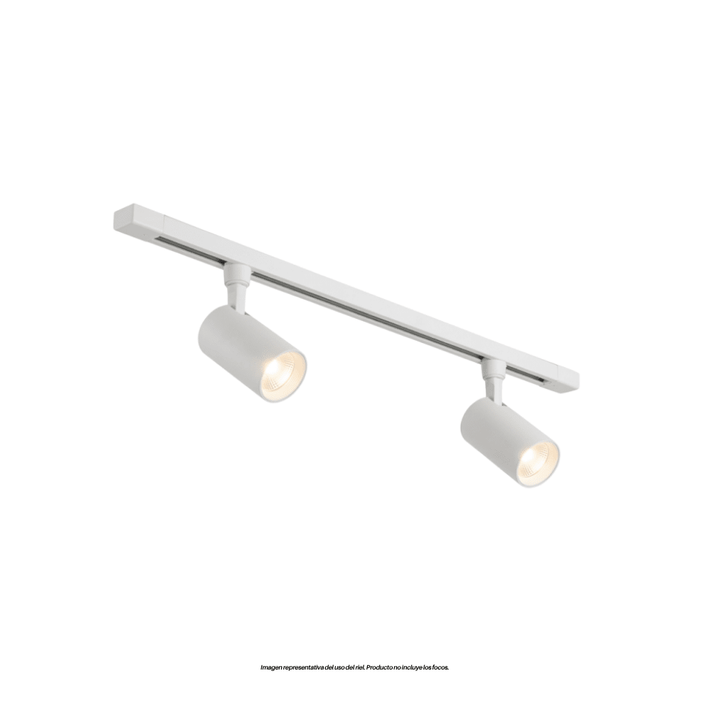 RIEL ENERGIZADO 1 MT BLANCO PRO2