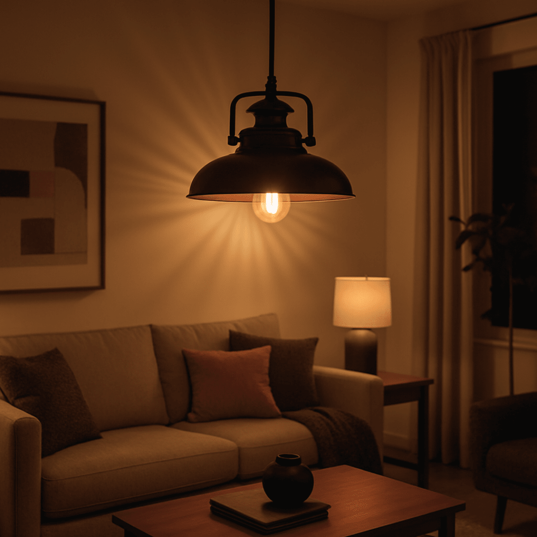 LAMPARA COLGANTE NEGRA MARINA 1XE272