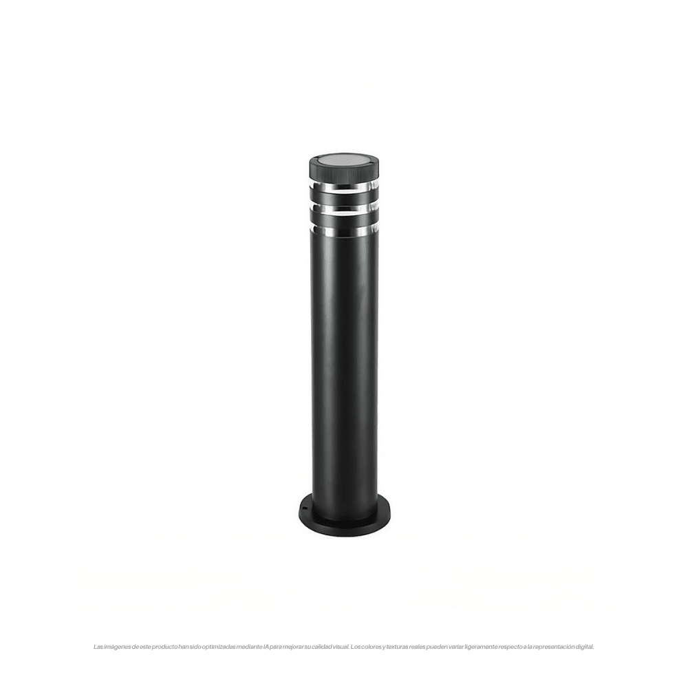 FAROL POSTE VIDRIO NEGRO E27 60CM 0