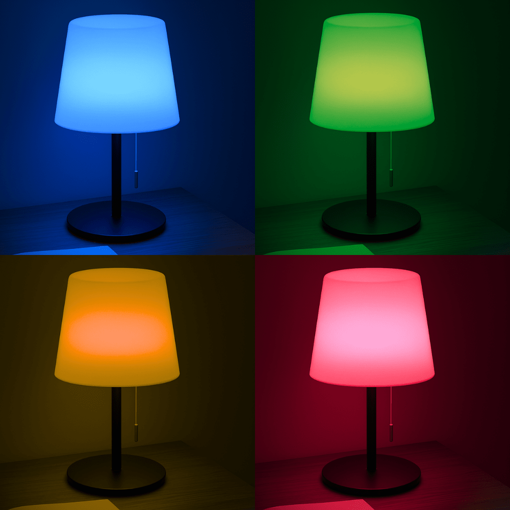 LAMP. MESA SPARK BLANCO 2W 110LM RGB RECARGABLE2