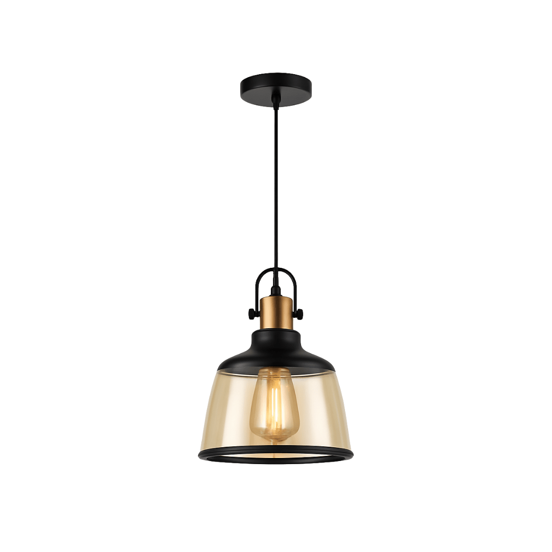 LAMPARA COLGANTE BRONCE NEGRO E27 0