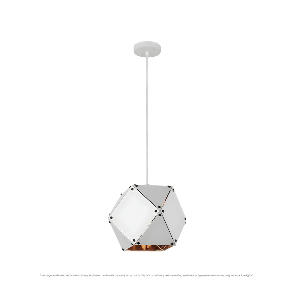 LAMPARA COLGANTE VILAS BLANCO MATE E27 0