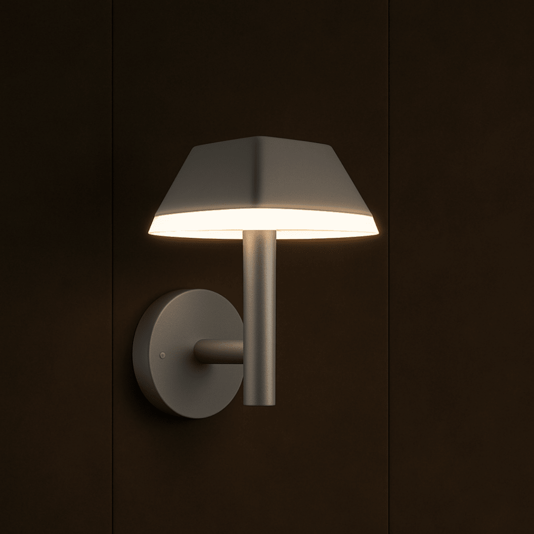 APLIQUE LED NEGRO TIPO LAMP. 12W 3000K IP542