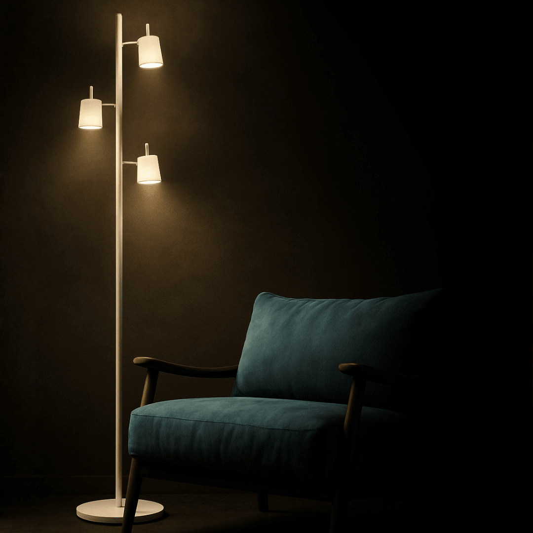 LAMP. PIE SILO BLANCO 3XGU10 MAX 35W S/A2