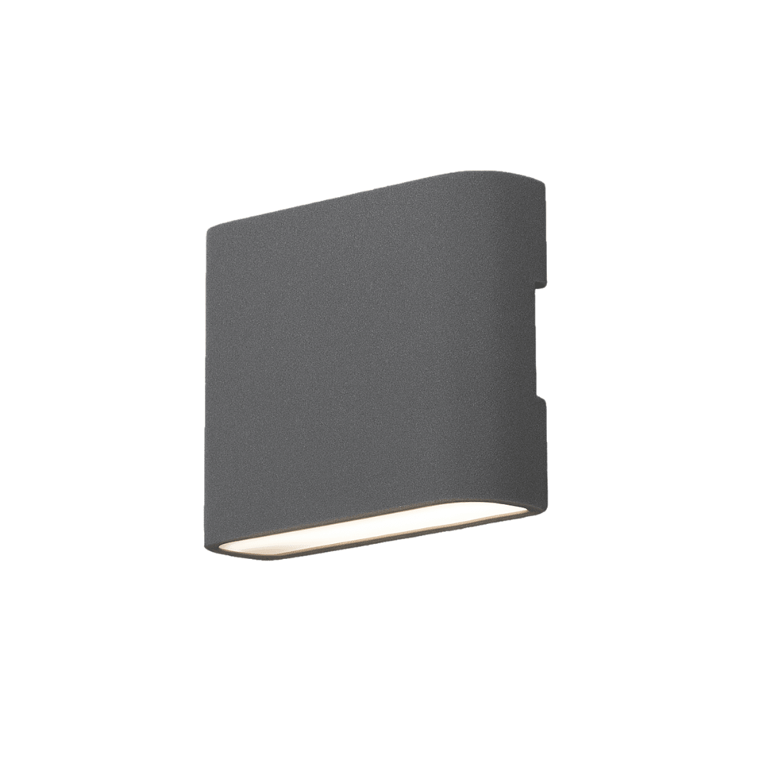 APLIQUE LED ALUMINIO GRIS 2X6W 3000K IP54 0