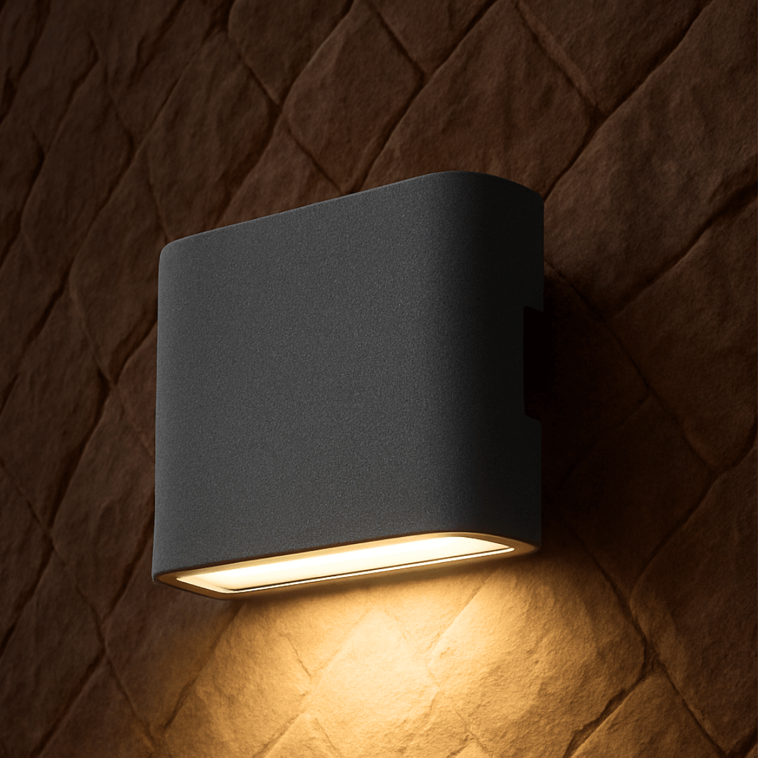 APLIQUE LED ALUMINIO GRIS 2X6W 3000K IP542