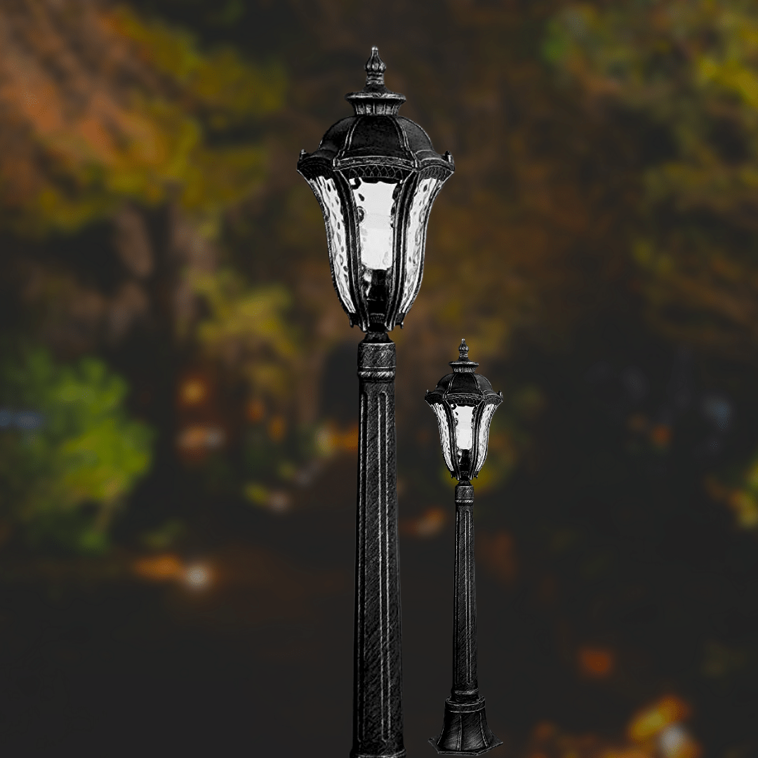 FAROL POSTE 1XE27 IP44 105CM 17006-S-PS FD2