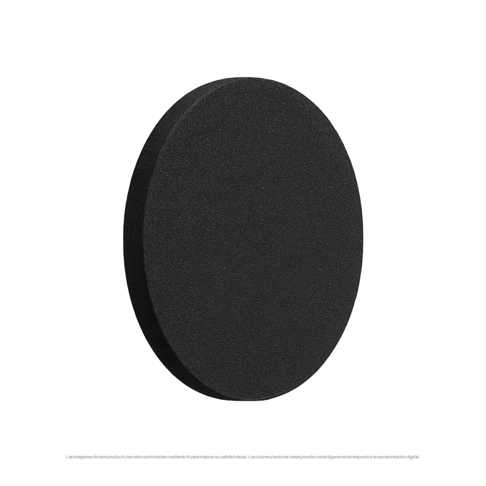 APLIQUE LED OVALADO NEGRO 6W LUZ INDIRECTA 3000K 0
