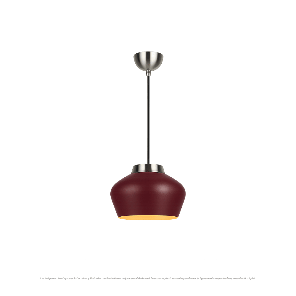 LAMPARA COLGANTE KOM  E27 40W 31CM BURDEO 0