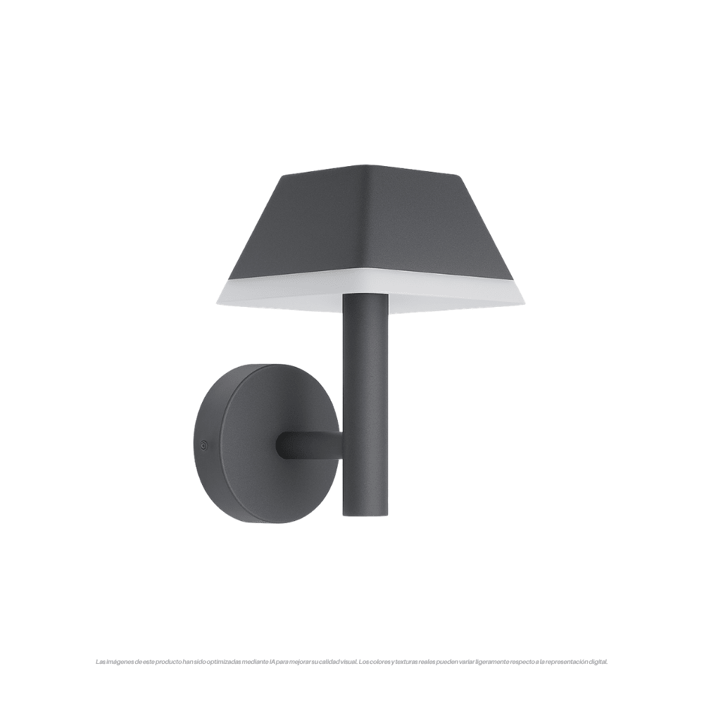 APLIQUE LED NEGRO TIPO LAMP. 12W 3000K IP54 0