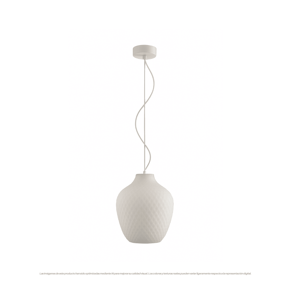 LAMPARA COLGANTE CALHAN BLANCO E27 0
