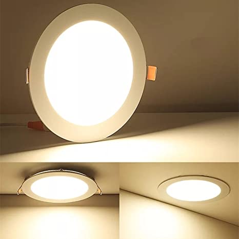 PANEL LED REDONDO EMBUTIDO 12W LUZ CALIDA2