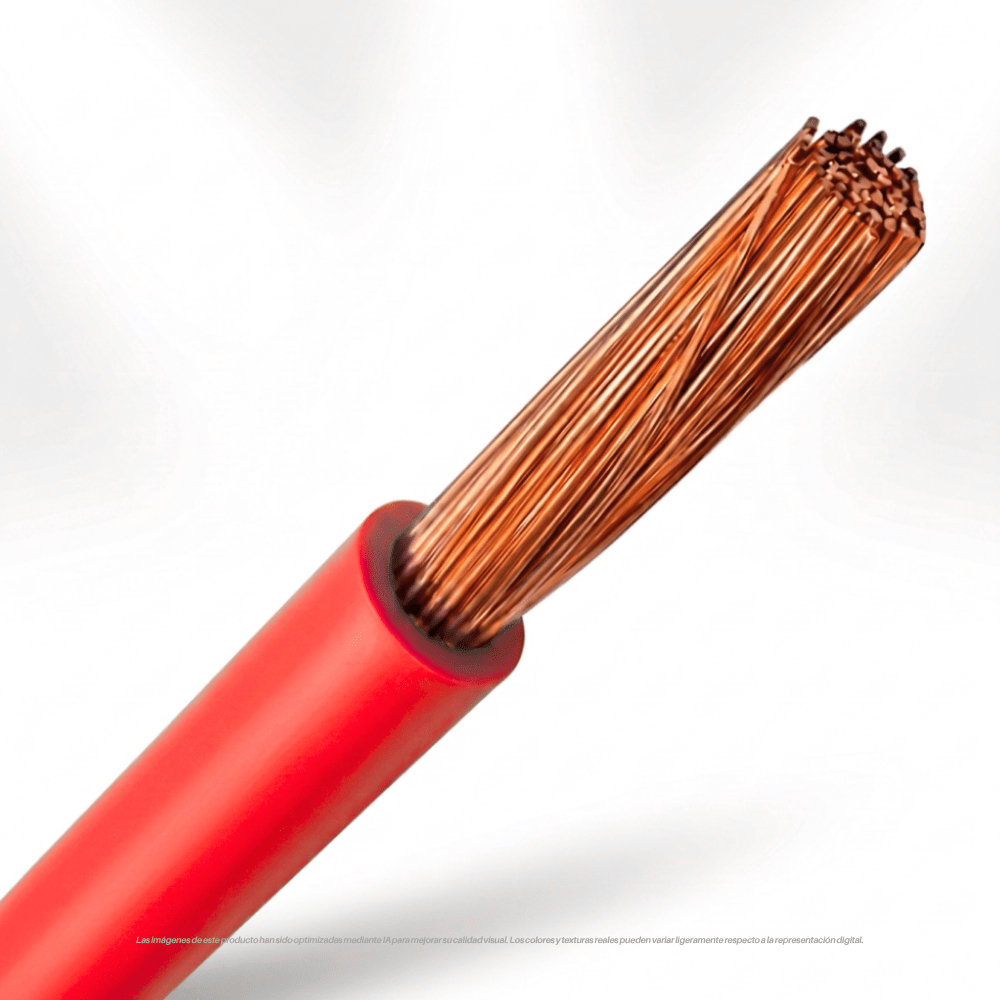 CABLE LIBRE DE HALOGENO ML 6MM ROJO2