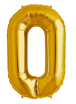 GLOBO METALIZADO DORADO #0 81 CM
