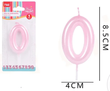 VELA N°0 POLVO DE PERLAS 1 UND