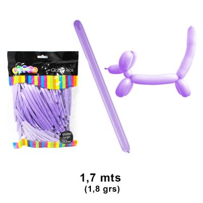 GLOBO FIGURA 1.8 GRS X 50 PCS LILA