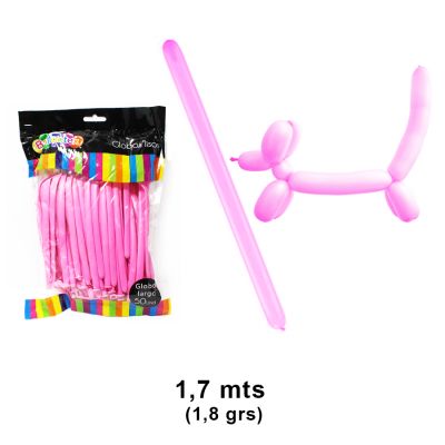 GLOBO FIGURA 1.8 GRS X 50 PCS ROSADO